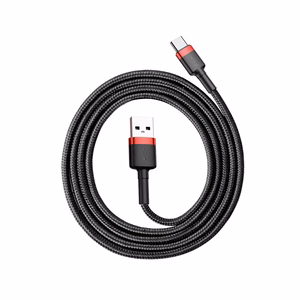 Baseus kaapeli Cafule USB - USB-C 1,0 m 3A punainen-musta