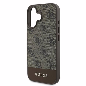 Guess 4G Bottom Stripe Suojakuori iPhone 16 Plus 6.7":lle - Ruskea