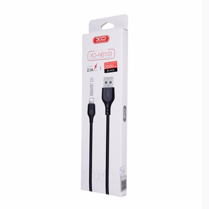 XO kaapeli NB103 USB - Lightning 2,0 m 2,1A, musta