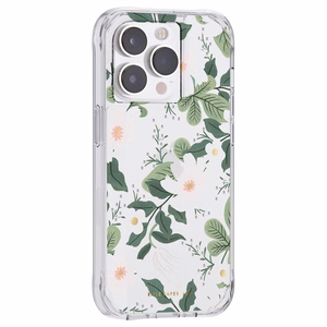 Rifle Paper Clear suojakuori iPhone 14 Pro -laitteelle, Willow -kuvioinen