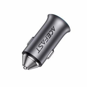 Acefast B16 autolaturi 95 W USB-C/USB-A harmaa