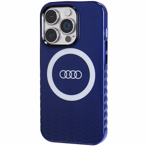 Audi IML Big Logo MagSafe Suojakuori iPhone 14 Pro:lle - sininen