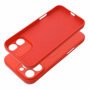 Silikoninen Mag Cover iPhone 16 PRO MAX:lle yhteensopiva MagSafen kanssa punainen