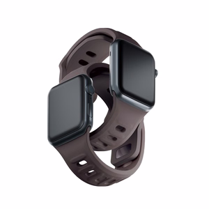 3mk-silikoniranneke Apple Watchille, 38/40/41/42 mm, Taupe, pieni koko