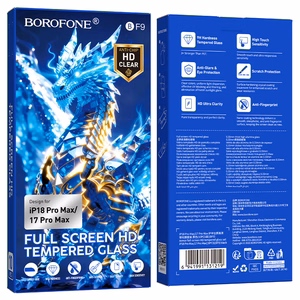 Borofone BF9 Armor karkaistu lasi näytölle, HD, mallille iPhone 17e/16e/14/13/13 Pro, 10 kpl
