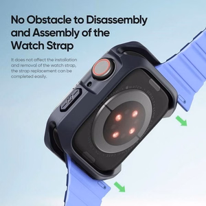 DUX DUCIS kotelo TAMO Apple Watch 10 -sarja 42 mm läpinäkyvä tummansinisellä
