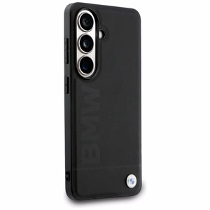 BMW Leather Hot Stamp MagSafe suojakuori Samsung Galaxy S26:lle musta