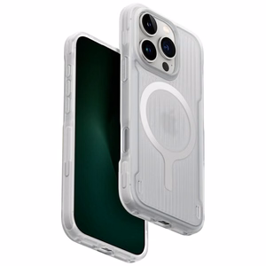 Uniq Combat Active Magclick Lataus Suojakuori iPhone 16 Pro:lle - Valkoinen