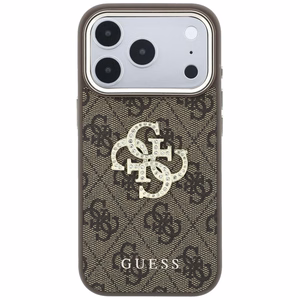 Kotelo mallille IPHONE 18 Pro Max/17 Pro Max (Big Strass Logo 4G) (väri: ruskea)