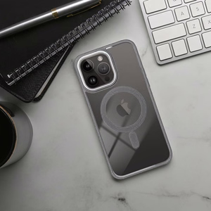 Suojakuori iPhone 16:lle Color Edge Mag Cover yhteensopiva MagSafe titaani-harmaa