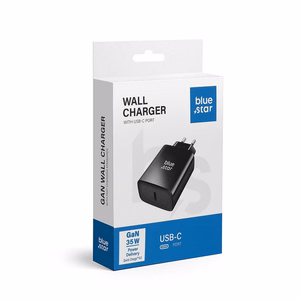 Blue Star TFB-TC-35WPD 35W USB-C QC 4.0 / PD 3A -laturi, musta