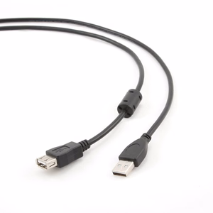 Gembird 1.8m USB 2.0 A M/FM USB-kaapeli USB A musta