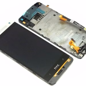 LCD-näyttö HTC One Mini (M4) kosketusnäytöllä ja kehyksellä hopeinen alkuperäinen (service pack)