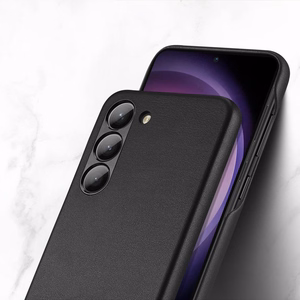 Dux Ducis Grit Suojakuori Samsung Galaxy S23+:lle tyylikäs tekonahkainen kuori musta