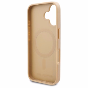 Karl Lagerfeld Hot Stamp MagSafe Suojakuori iPhone 16:lle - Beige