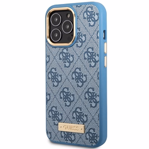 Guess GUHMP14LU4GPRB iPhone 14 Pro 6.1 sininen/sininen kovakuori 4G Logo Plate MagSafe