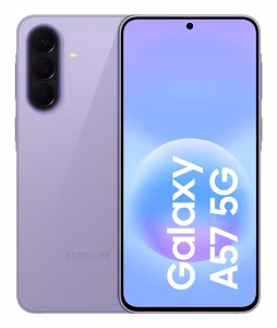 Samsung Galaxy A57 -älypuhelin, 17 cm (6.7"), kahden SIM-kortin tuella, Android 16.0, 5G, USB Type-C, 8 GB RAM-muistia, 256 GB, 5000 mAh, liila