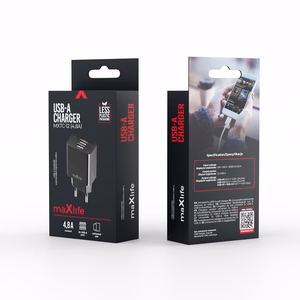 Maxlife MXTC-12 charger 1x USB-A 4,8A black