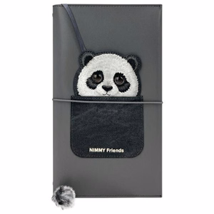 NIMMY set 2in1 notebook + pen BIG EYED PET 2.0 Panda black