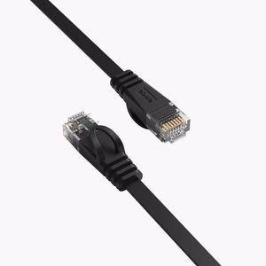 Orico PUG-C7B CAT7 10Gbps RJ45 Ethernet-verkkokaapeli internet LAN litteä 8m - musta