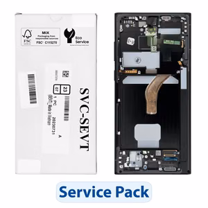 Samsung Service Pack -näyttö mallille Galaxy S22 Ultra S908, grafiitinharmaa (GH82-27488E)