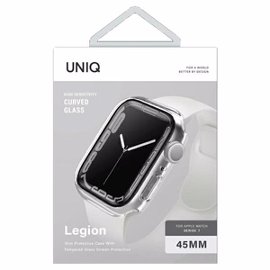 Uniq Legion kotelo Apple Watch Series 7/8/9 45mm - läpinäkyvä