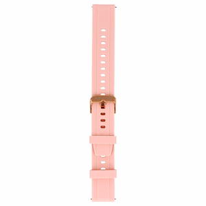 Blavec Universal watch band for W-17 Amber 18mm silicone pink