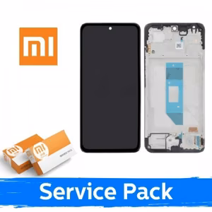 LCD-näyttö yhteensopiva Xiaomi Redmi Note 14 4G (EU-versio) musta kehyksellä (Service Pack)