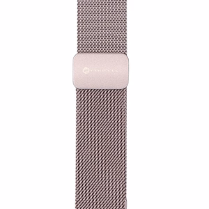 Ranneke Apple Watch:lle Forcell F-Design FA14 magneettinen teräs 38 / 40 / 41 mm vaaleanpunainen