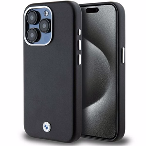 BMW Signature Wrapped Metal MagSafe Suojakuori iPhone 15 Pro:lle - musta