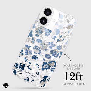 MagSafe-yhteensopiva Kate Spade New York Flowerbed Blue -suojakuori Apple iPhone 16:lle