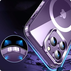 Tech-Protect FlexAir Hybrid MagSafe Suojakuori iPhone 15 Pro:lle - läpinäkyvä