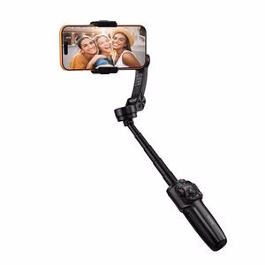 Gimbal 3-akselisella vakautusjärjestelmällä ja kaukosäätimellä Hoco K91 musta