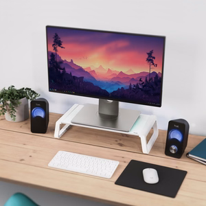 MONITOR ACC STAND MONTA/GLASS WHT 25351 TRUST