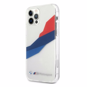 BMW Motorsport Tricolor Kotelo iPhone 12 Pro Max - läpinäkyvä - läpinäkyvä
