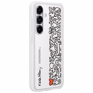 Samsung Flipsuit Case -suojakuori Samsung Galaxy S25:lle, valkoinen