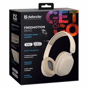 DEFENDER FREEMOTION B640 Bluetooth-kuulokkeet, beige