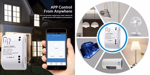 TUYA älykäs kytkin 1-kanavainen DIY Wi-Fi, RF, 10A, DC 7-32V