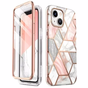 Supcase Cosmo iPhone 14 Plus kotelo - vaaleanpunainen marmori