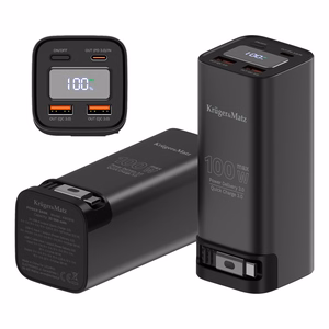 Kruger&Matz litiumioni-virtapankki QC- ja PD-tuella, 20000 mAh, 100 W