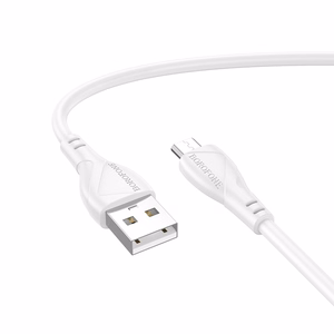 Borofone kaapeli BX121 Energy - USB Micro USB - 2,4A 1 metri valkoinen