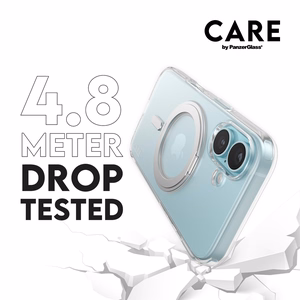 CARE by PanzerGlass Feature Kickstand suojakuori iPhone 16 6.1' hopea/hopea MagSafe 1325