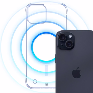 3mk Just20g MagCase iPhone 15 Plus:lle - Läpinäkyvä
