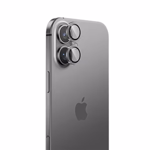 Benks Karkaistu lasi Glass Warrior Lens Protector kameran linssi iPhone 16/16 Plus:lle (2 linssiä) hopeinen titaani