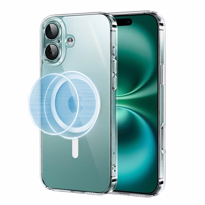 Ugreen Classy Clear Magneettinen Suojakuori MagSafe-yhteensopiva iPhone 16 Plus:lle - Läpinäkyvä