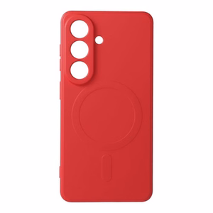 Silikoninen Mag Cover Samsung S26 PLUS:lle MagSafe-yhteensopiva punainen