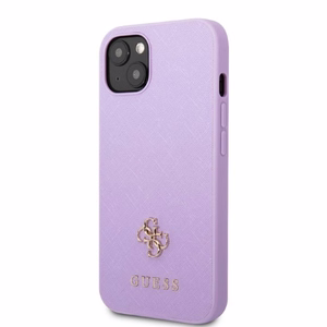 Guess GUHCP13SPS4MU iPhone 13 mini 5.4" violetti/violetti kovakuori Saffiano 4G Small Metal Logo