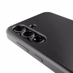 Puro Icon Mag silikoninen suojakuori MagSafe-tuella Samsung Galaxy S25 -puhelimelle - musta