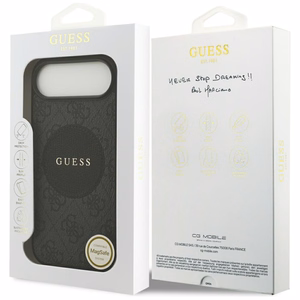 Guess 4G Circle Classic Logo MagSafe Suojakuori iPhone Airille - musta