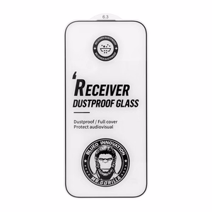 5D Mr. Monkey Glass suojalasi laitteelle Apple iPhone 18 Pro Max, Large Arc Edge Strong Dustproof, väri: musta